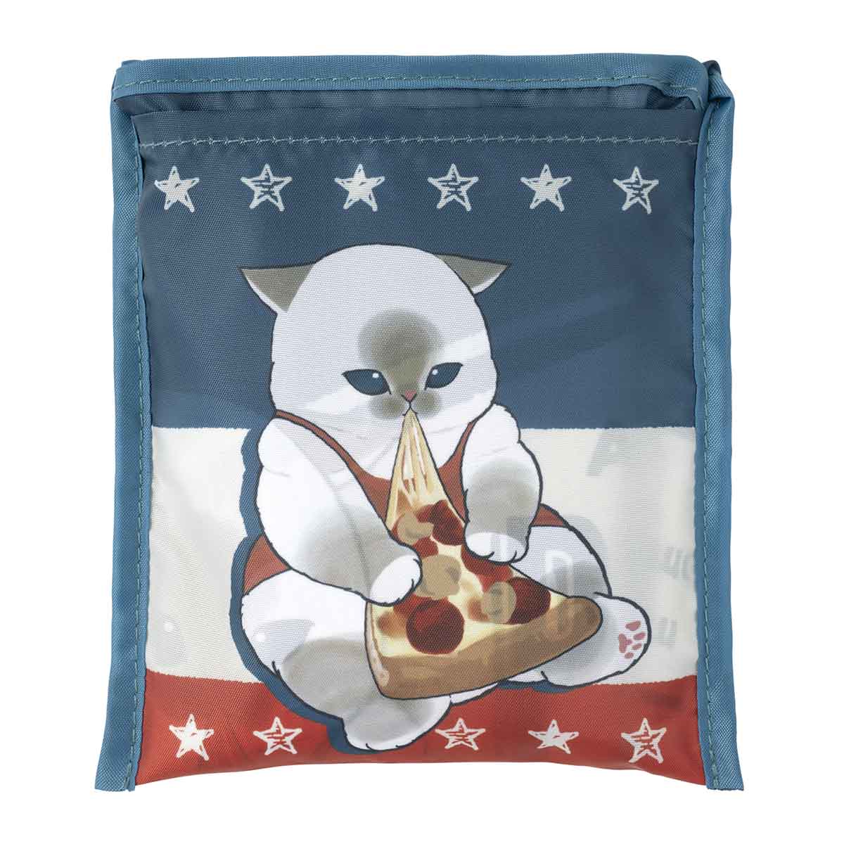Bolsa ecológica plegable Mofusand Gato Pizza
