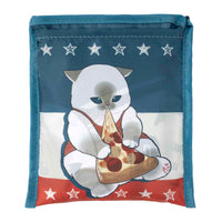 Bolsa ecológica plegable Mofusand Gato Pizza