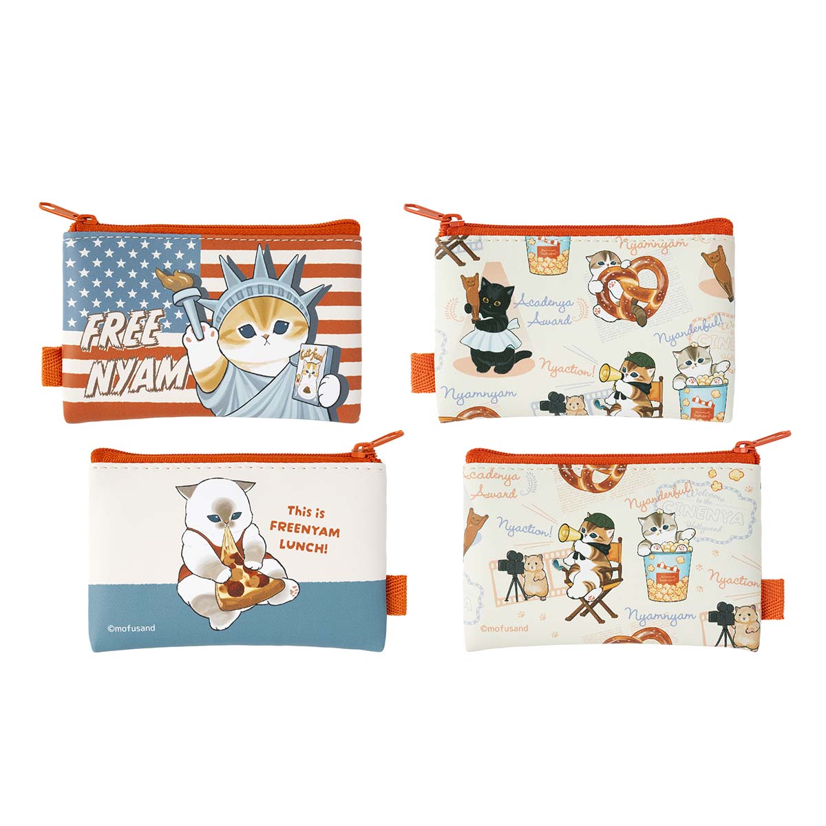Set de 2 estuches cuadrados mofusand estilo americano