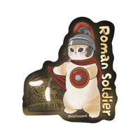 Mofusand: sticker brillante de gatito soldado