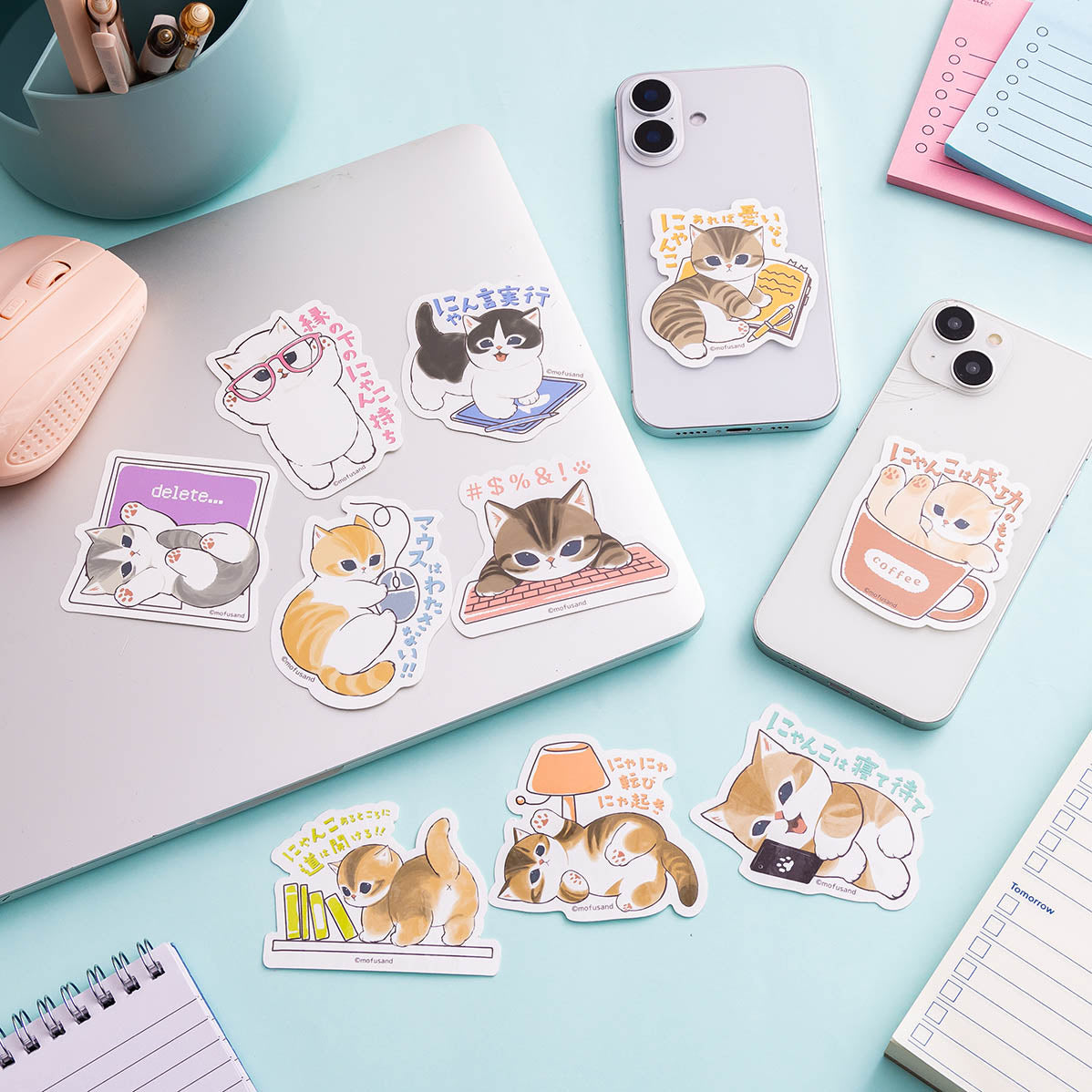 Sticker para celular mofusand