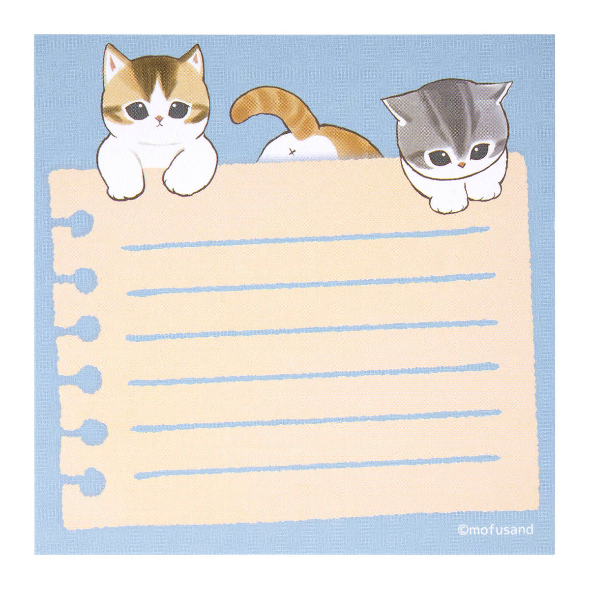 Notas adhesivas cuadradas Mofusand (8 diseños)