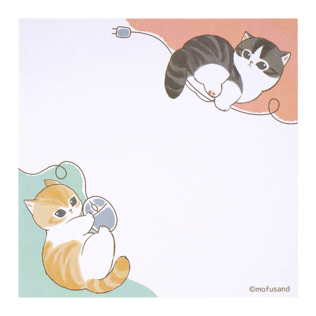 Notas adhesivas cuadradas Mofusand (8 diseños)