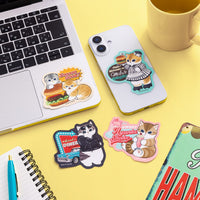 Sticker Mofusand Diner: gatito con malteada