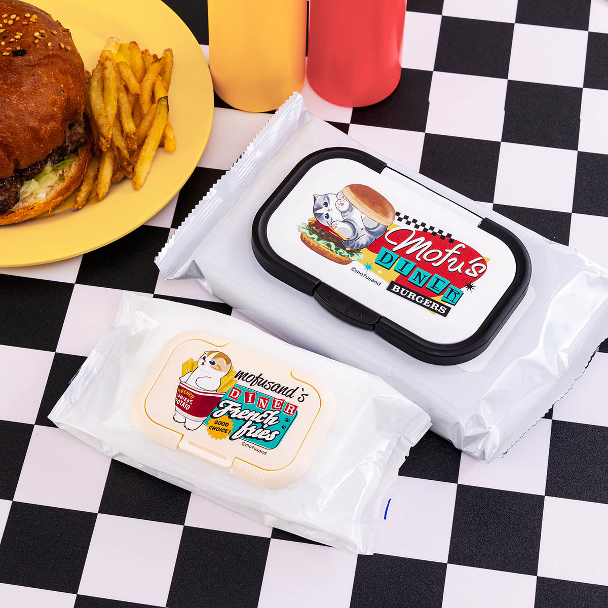 Set de 2 tapas para toallitas húmedas Mofusand Diner