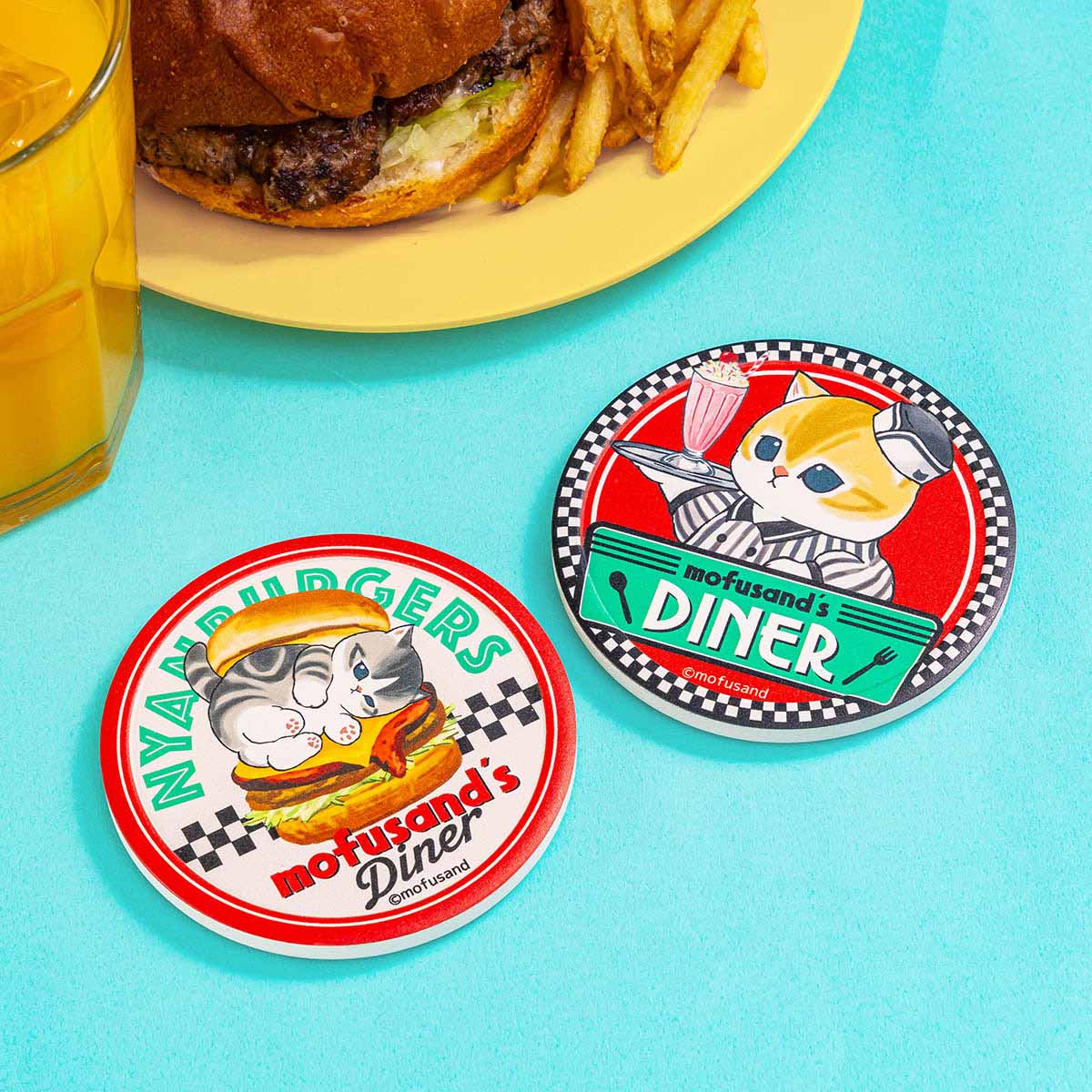 Posavasos Mofusand Diner - Hamburguesa gatuna
