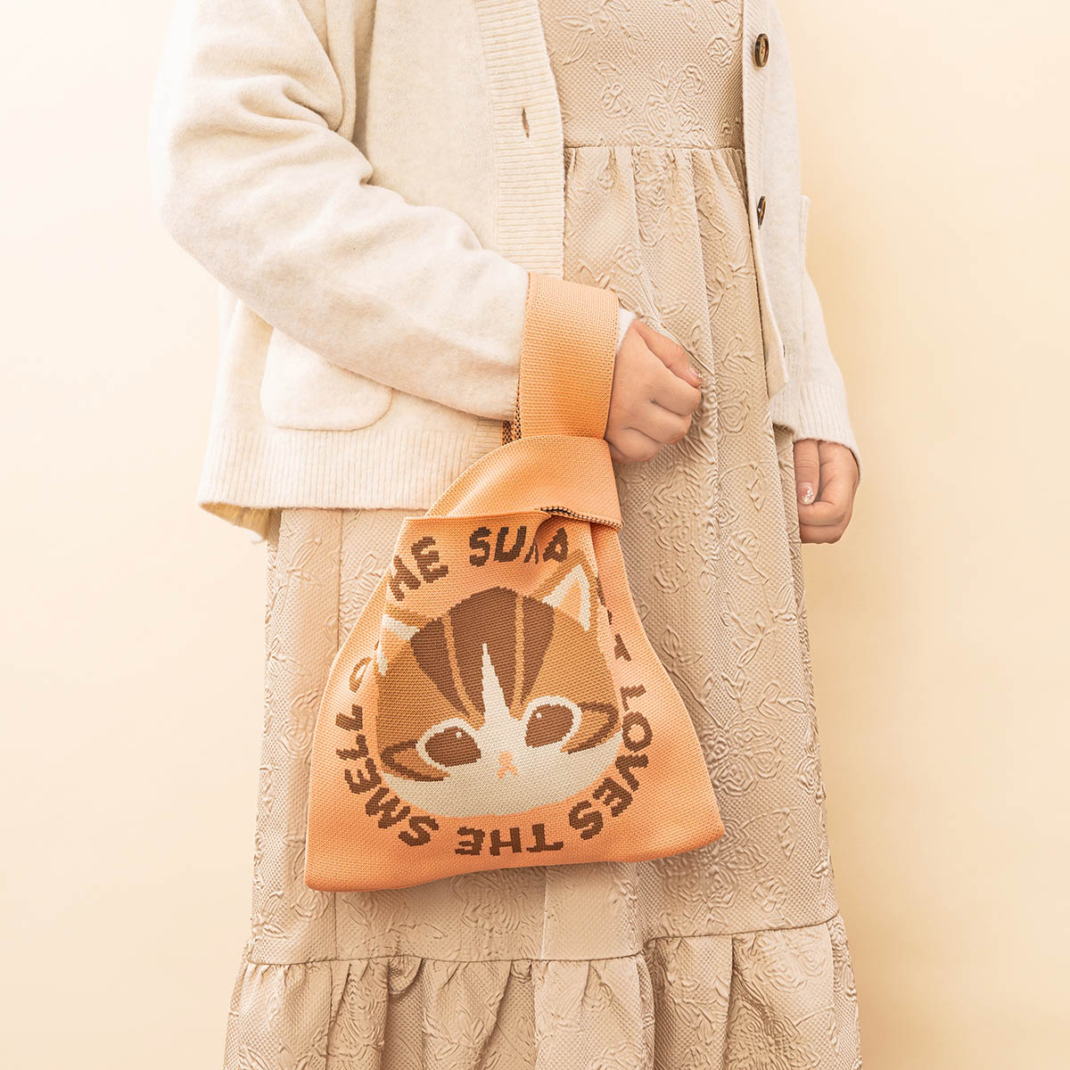 Bolso tejido Mofusand azul
