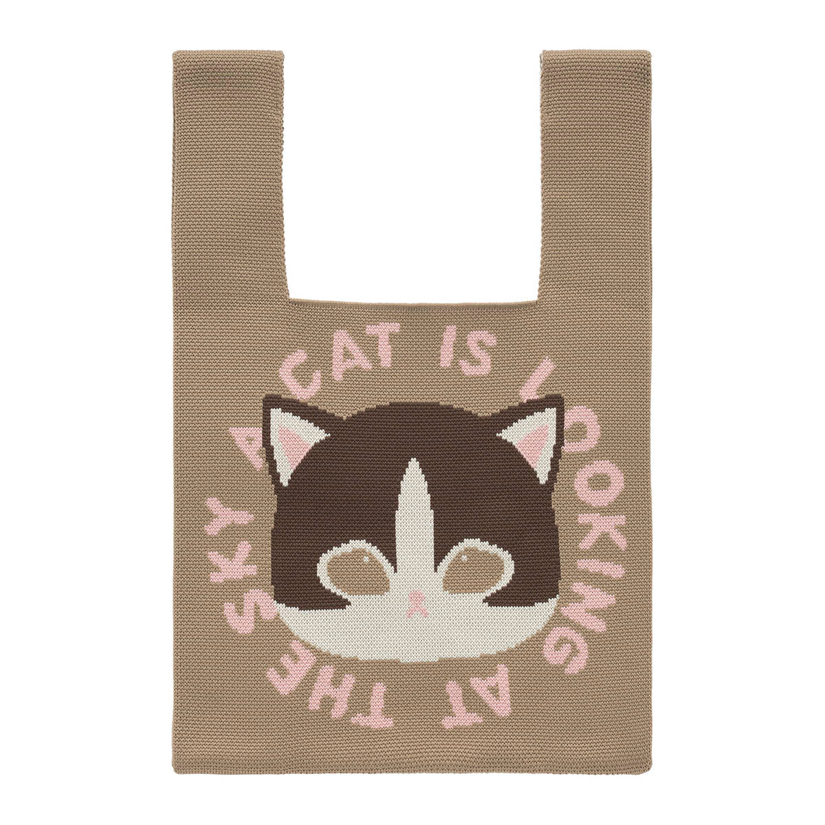 Bolso tejido café de mofusand
