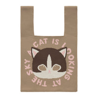 Bolso tejido café de mofusand