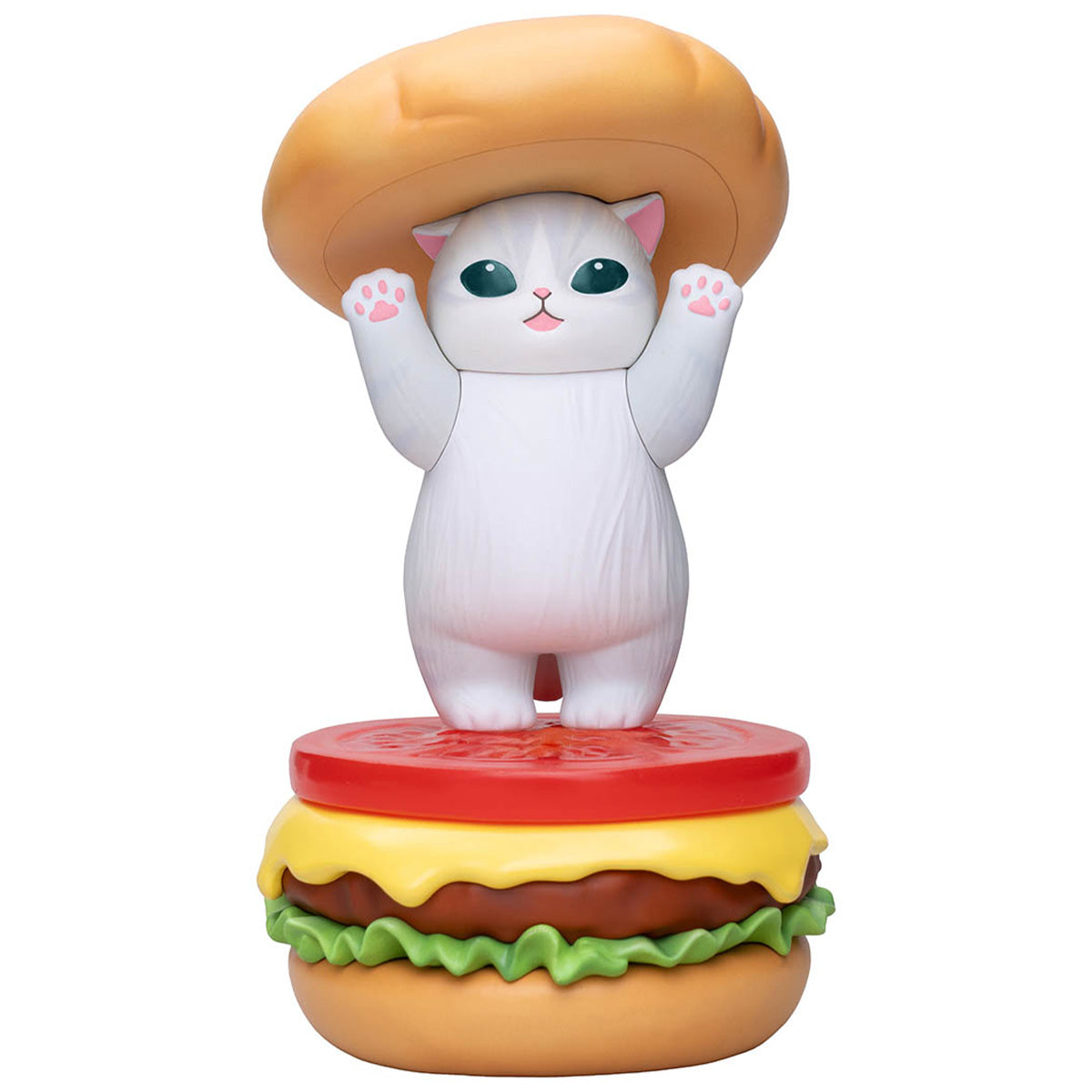 Mofusand GPS BOX: colección de 8 figuras de gatitos hamburguesa