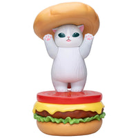 Mofusand GPS BOX: colección de 8 figuras de gatitos hamburguesa