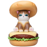 Mofusand GPS BOX: colección de 8 figuras de gatitos hamburguesa