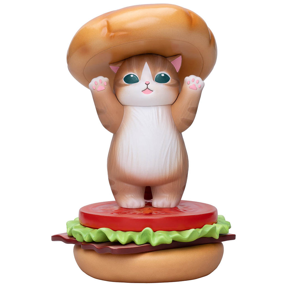 Mofusand GPS BOX: colección de 8 figuras de gatitos hamburguesa