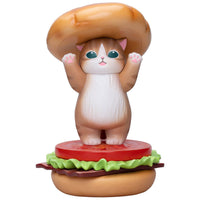 Mofusand GPS BOX: colección de 8 figuras de gatitos hamburguesa