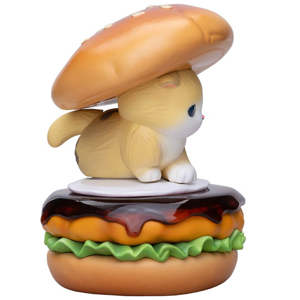 Mofusand GPS BOX: colección de 8 figuras de gatitos hamburguesa