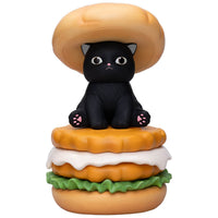 Mofusand GPS BOX: colección de 8 figuras de gatitos hamburguesa