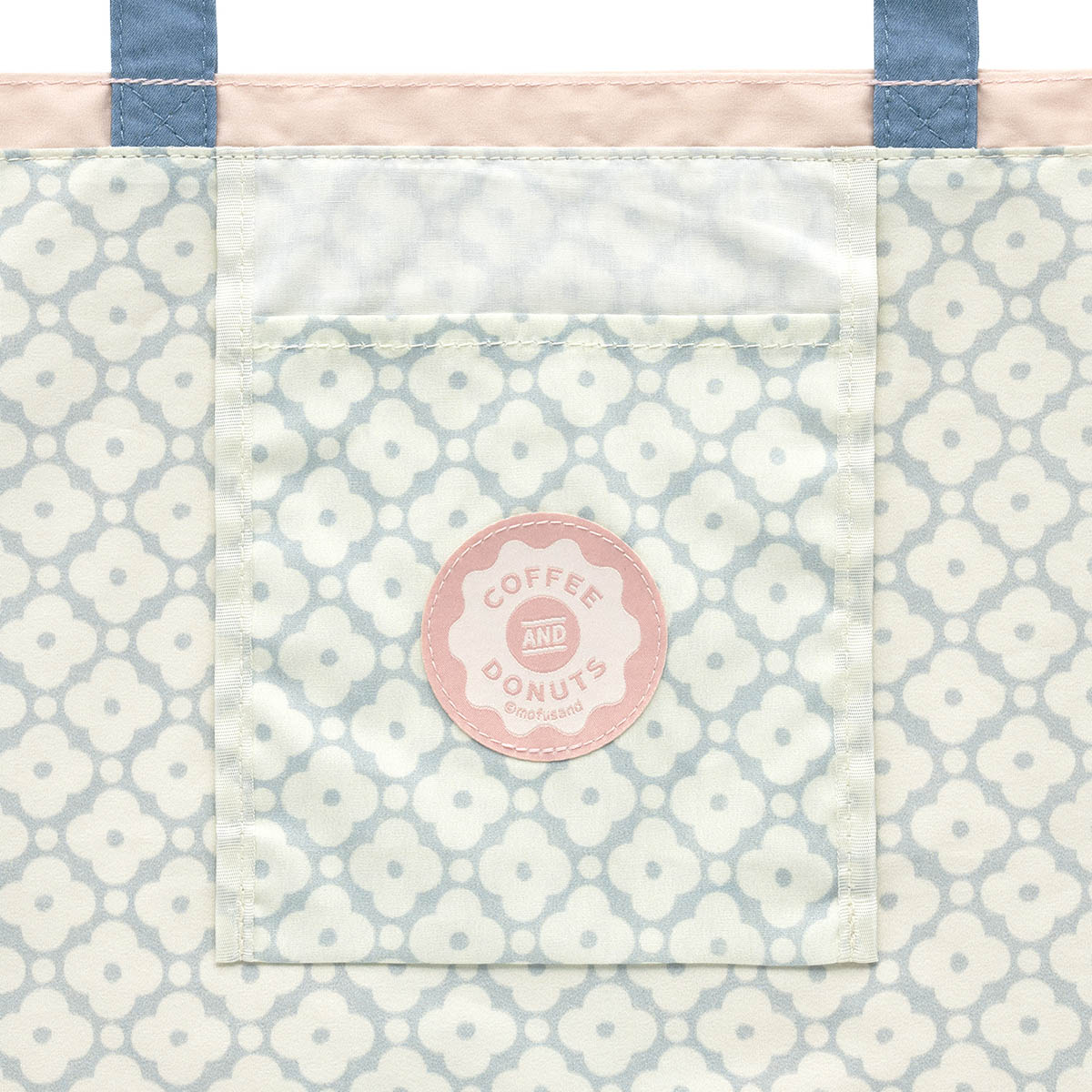 Bolso tote mofusand Coffee and Donuts rosado
