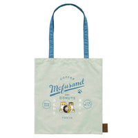 Bolso tote plano mofusand Café y donas (azul)