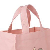 Bolso tote cuadrado Mofusand Coffee and Donuts rosado
