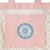 Bolso tote cuadrado Mofusand Coffee and Donuts rosado