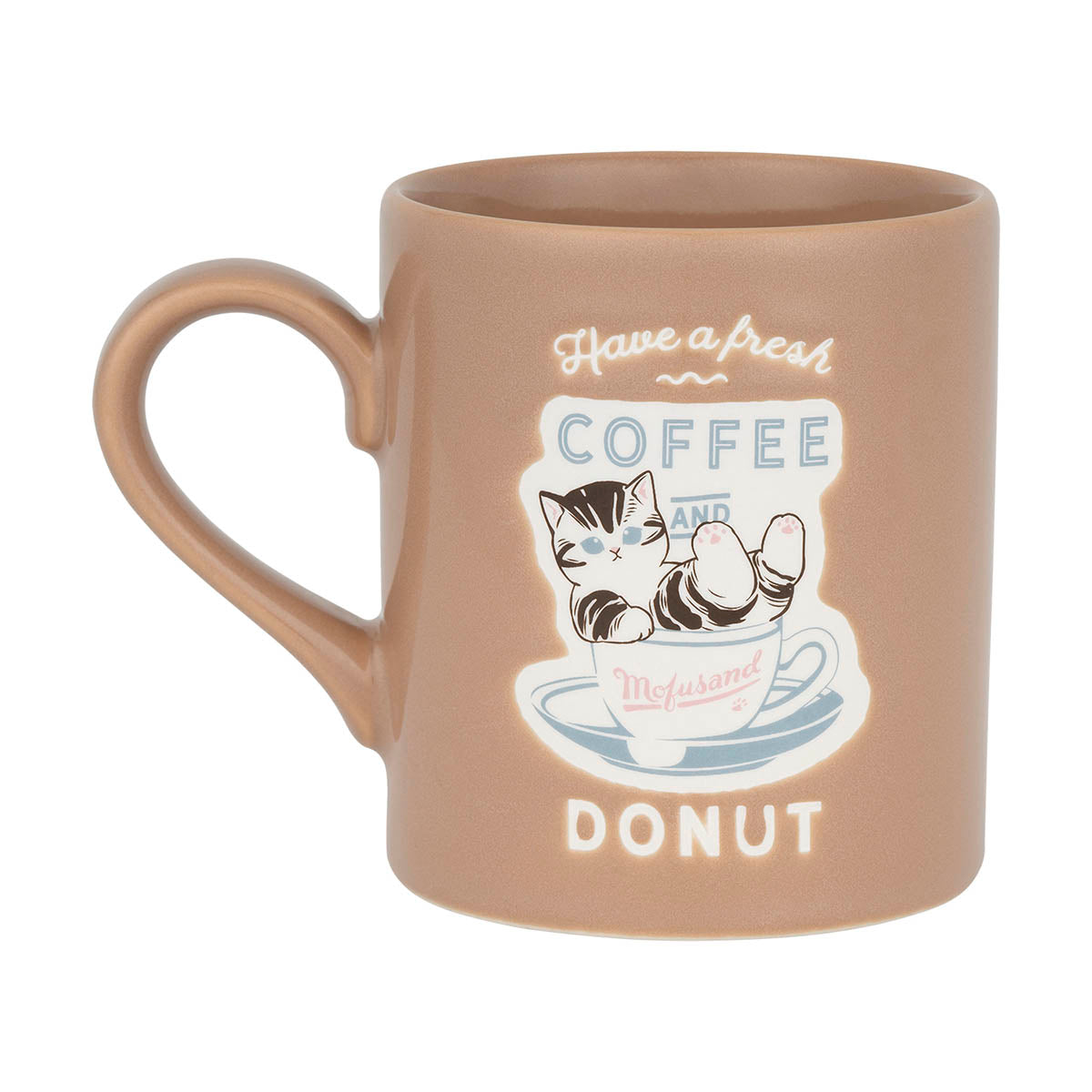 Taza Mofusand Coffee and Donuts café y donuts (café)