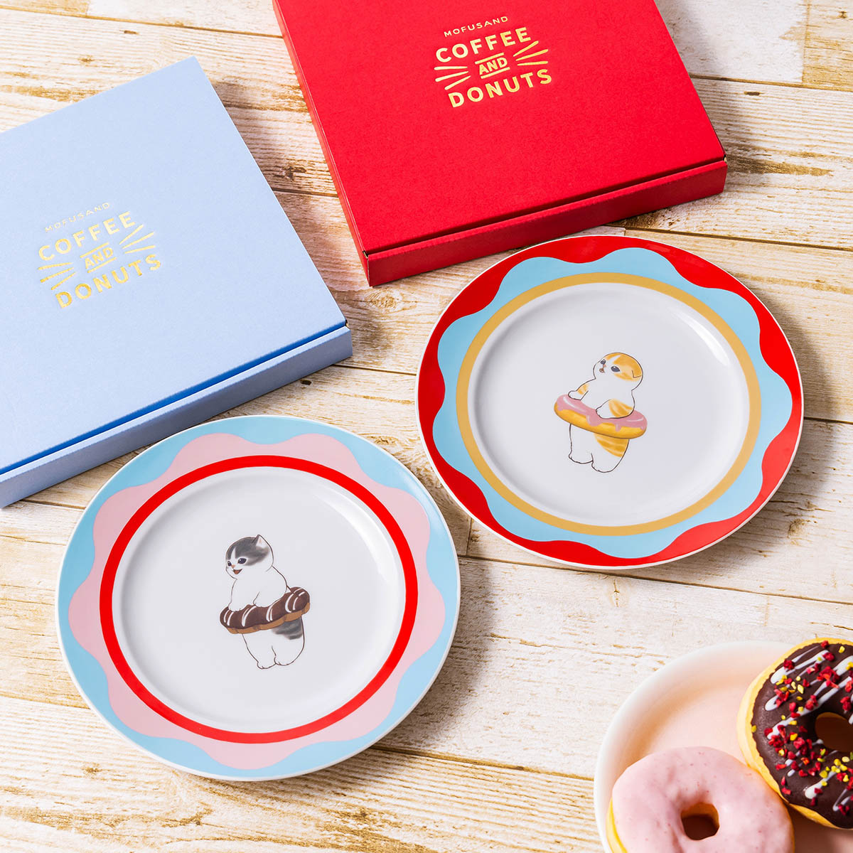 Plato Mofusand Coffee and Donuts - Dona de frutilla