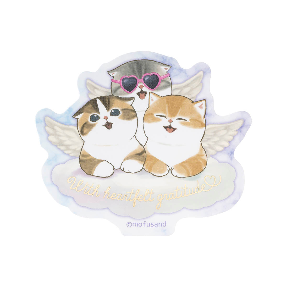 Sticker Mofusand Cupido y Ángel