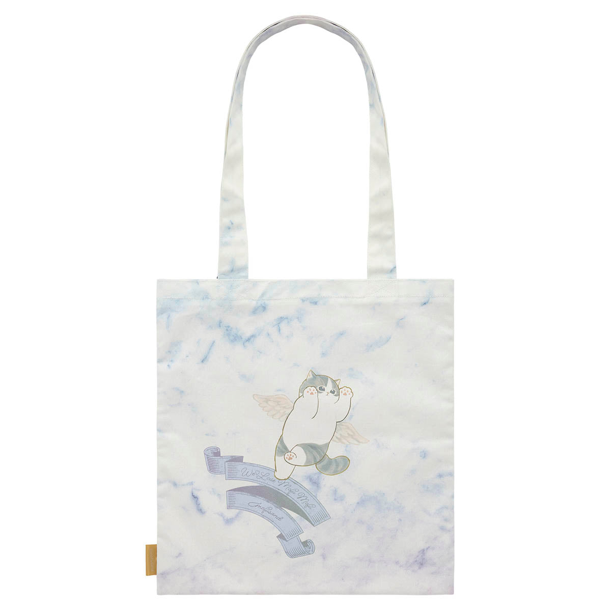 Bolso tote mofusand de ángeles con borla