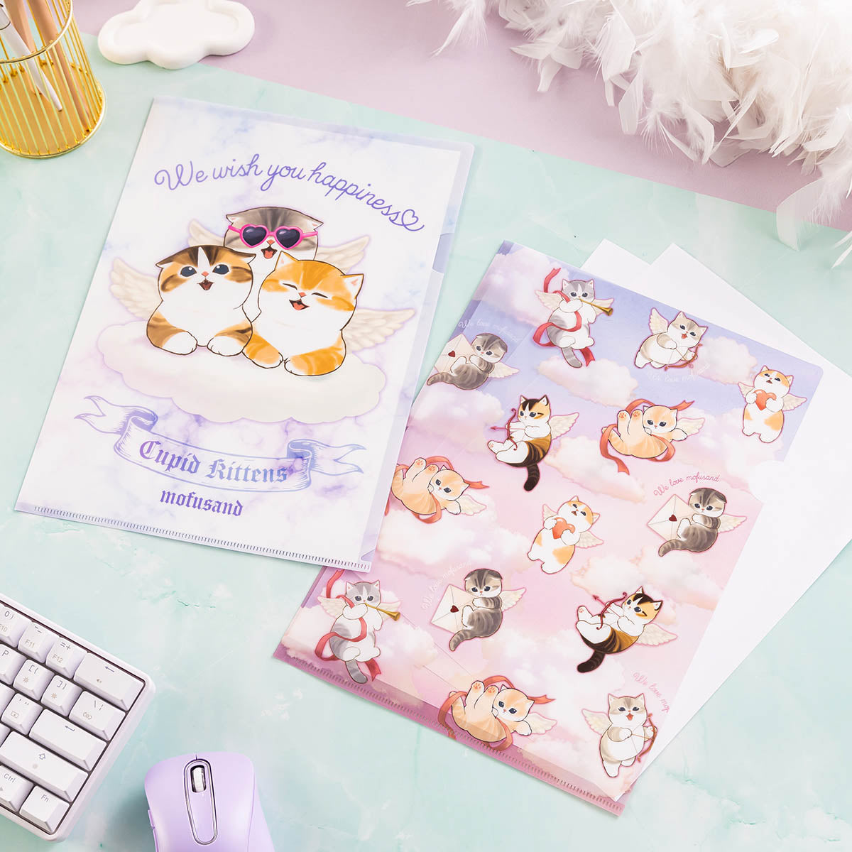 Carpeta A4 Mofusand Cupido y Ángel