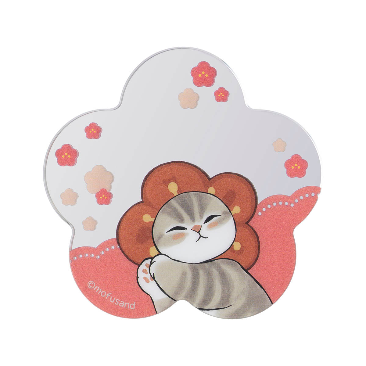 Sticker espejo acrílico Mofusand de buena suerte