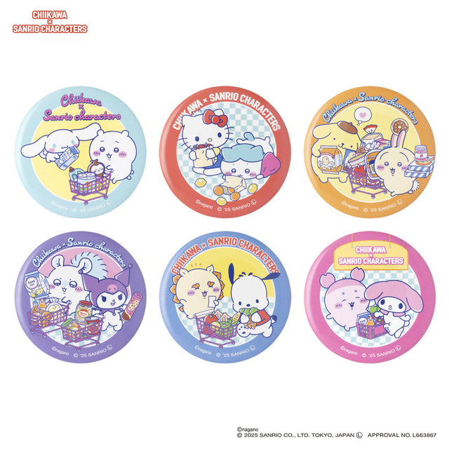 Chapita coleccionable Chiikawa y personajes de Sanrio