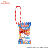 Llavero shaker Chiikawa x Sanrio: Hachiware y Hello Kitty