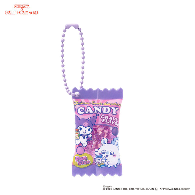 Llavero shaker de dulces de Momonga y Kuromi