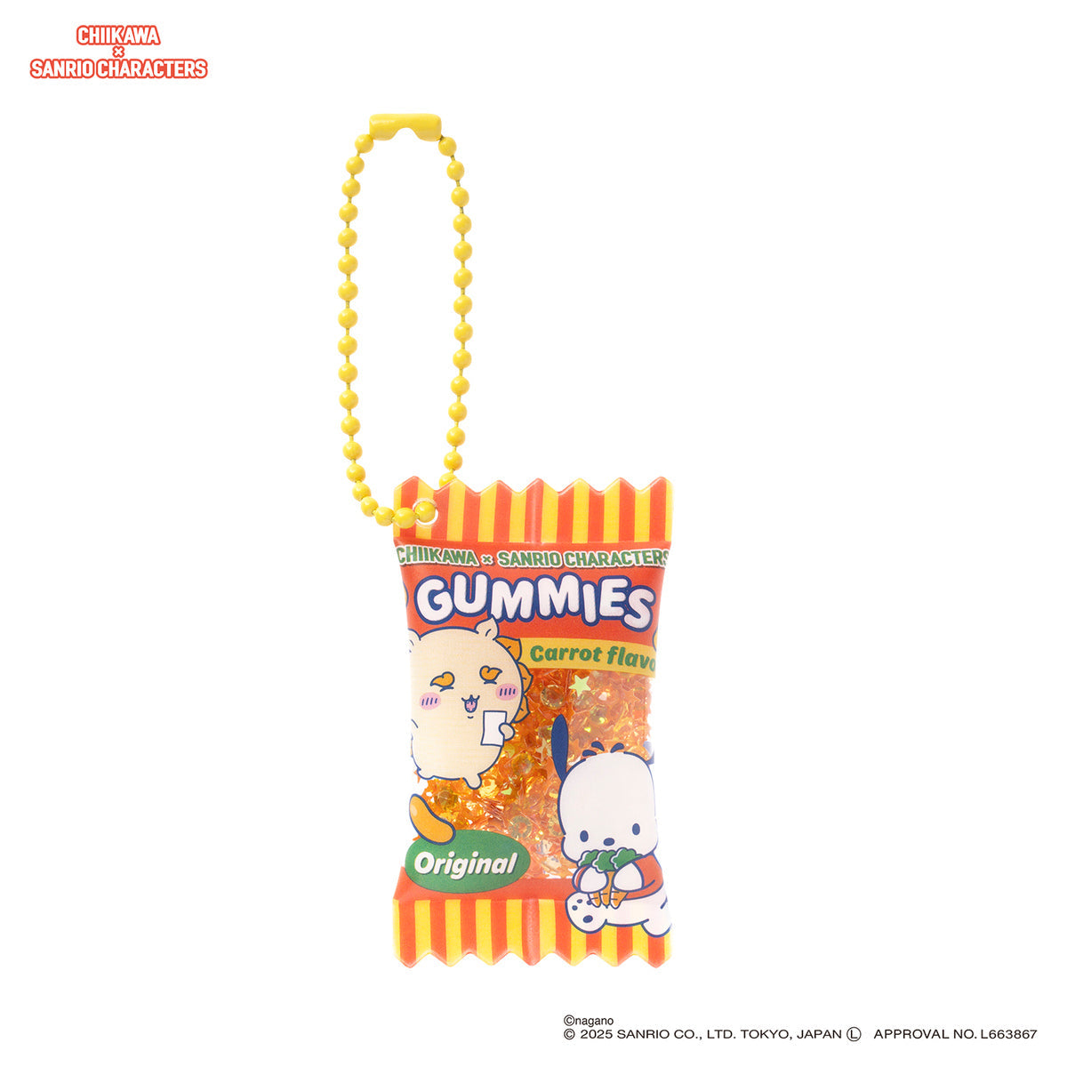 Llavero shaker de Shisa y Pochacco