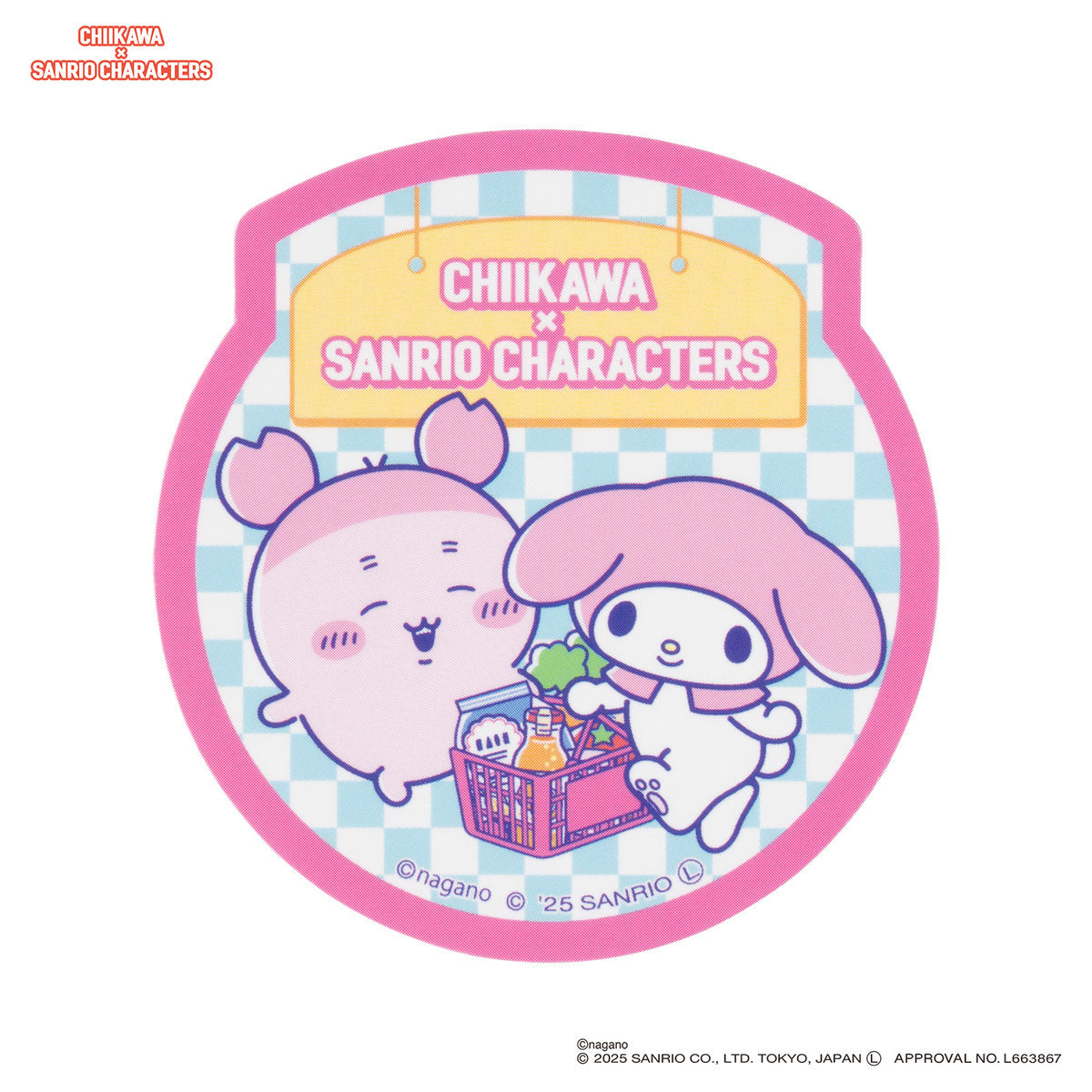 Sticker para celular de Chiikawa y My Melody