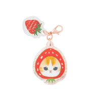 Mofusand: colgante acrílico mini Merci Strawberry