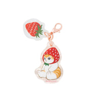 Mofusand: colgante acrílico mini Merci Strawberry