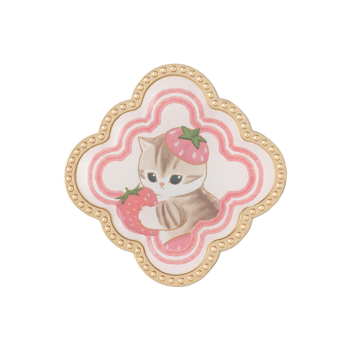 Pin metálico mini mofusand MERCI STRAWBERRY