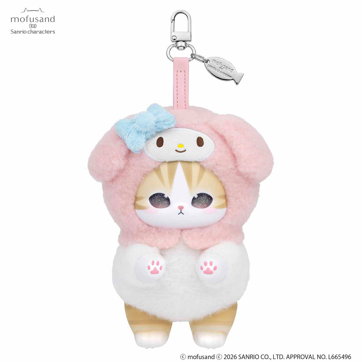 Peluche Kiramekko mofusand x Sanrio Characters (6 diseños)