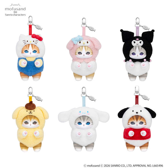Peluche Kiramekko mofusand x Sanrio Characters (6 diseños)