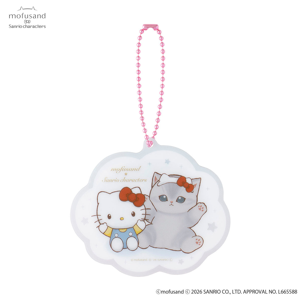 Llavero espejo mini de acrílico Mofusand x Sanrio