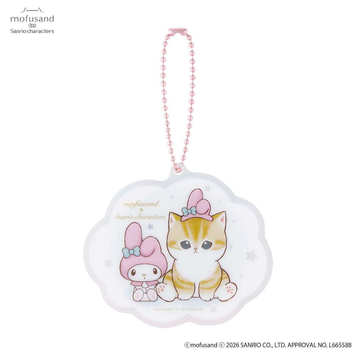 Llavero espejo mini de acrílico Mofusand x Sanrio