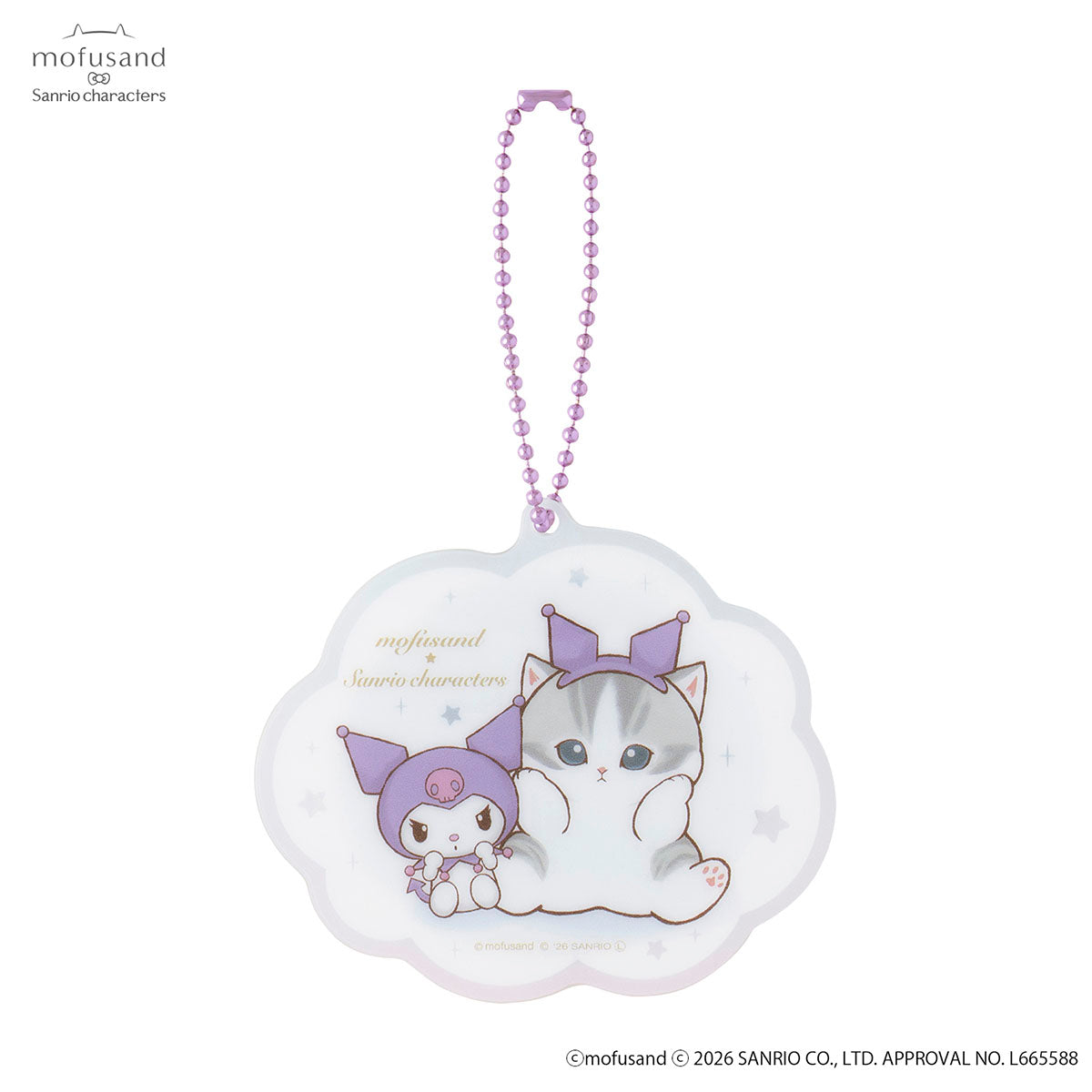 Llavero espejo mini de acrílico Mofusand x Sanrio