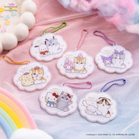Llavero espejo mini de acrílico Mofusand x Sanrio