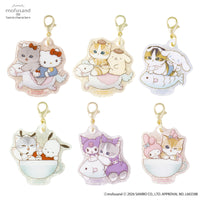 Charm acrílico marmoleado sorpresa Mofusand x Sanrio