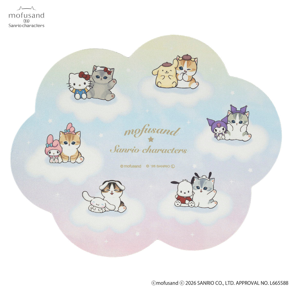 Mouse pad mofusand x Sanrio