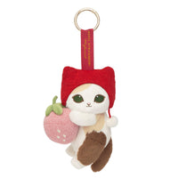 Llavero de peluche Mofusand MERCI STRAWBERRY