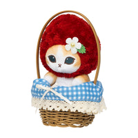 mofusand MERCI STRAWBERRY: peluche en canasto