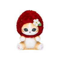 mofusand MERCI STRAWBERRY: peluche en canasto