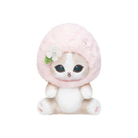 Peluche Mofusand con canasto de frutilla rosada